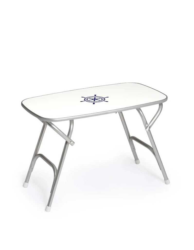 サイドテーブル・ナイトテーブル・ローテーブル Aluminium Pantograph Folding Table Folding Aluminum and Melamine Top Boat Table (20