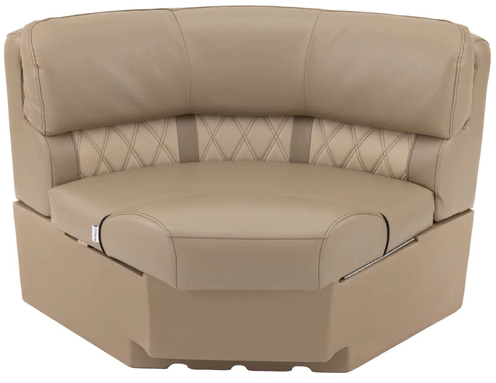 Luxury Bow Radius Pontoon Boat Seats (36")