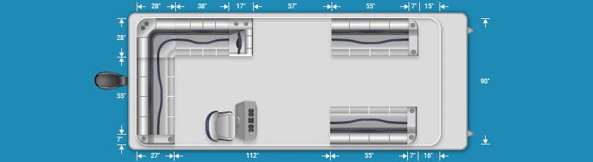 Pontoon Boat Seats (PG1556)