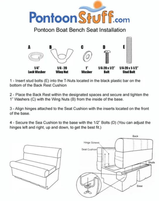 Pontoon Boat Seats (PG1556)