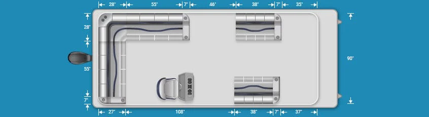 Pontoon Boat Seats (PG1568)