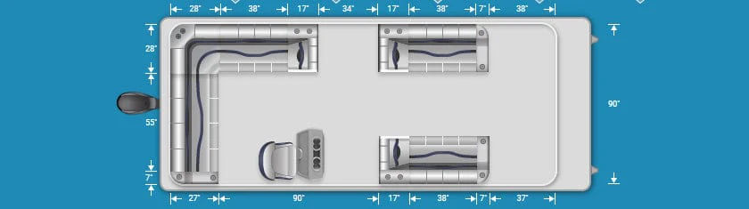 Pontoon Boat Seats (PG1564)