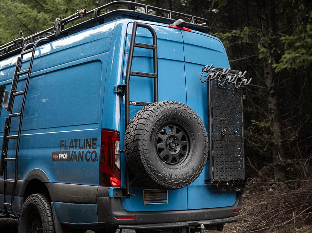 SPRINTER VAN REAR LADDER + TIRE CARRIER - FVCO