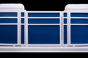 Stern Entry Sun Deck - 8' Wide Pontoon Fence Rail Package