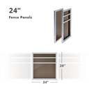 Stern Entry - 8' Wide Pontoon Fence Rail Package