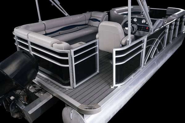 Full Width Sun Deck - 8' Wide Pontoon Fence Railing Package