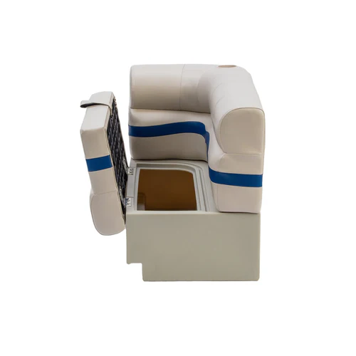 45" Right Premium Corner Bench Pontoon Seats