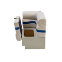 45" Right Premium Corner Bench Pontoon Seats