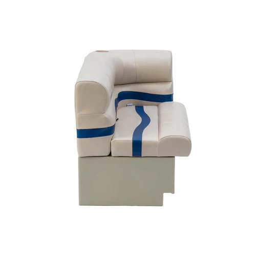 45" Left Premium Corner Bench Pontoon Seats