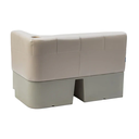 45" Left Premium Corner Bench Pontoon Seats