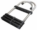 4 Step Removable Telescoping Pontoon Ladder 316 Stainless Steel
