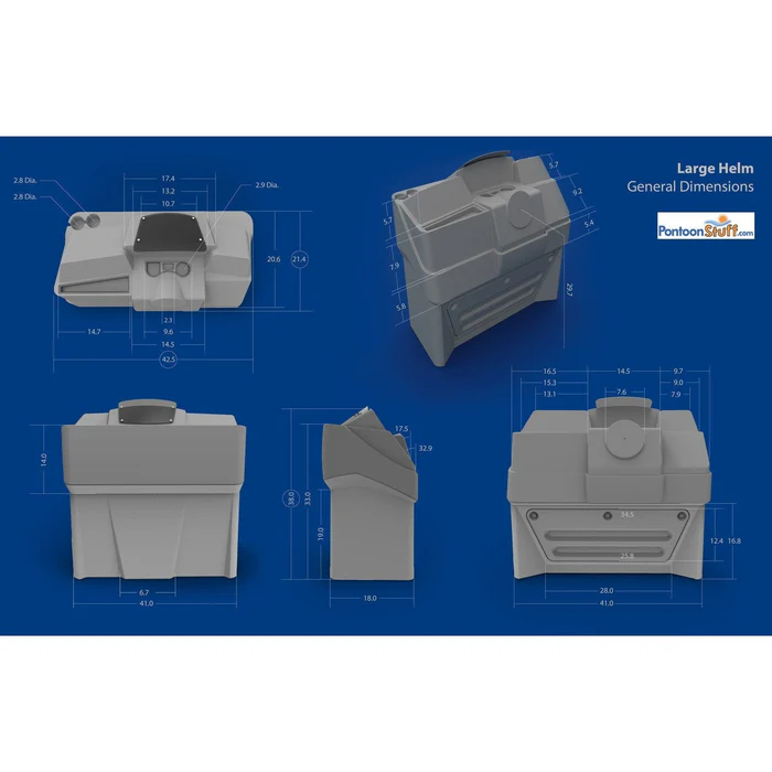 DeckMate Large Pontoon Console