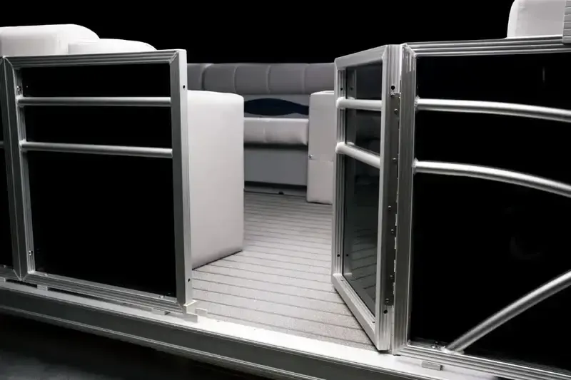 black-pontoon-boat-railing-gate-open.webp