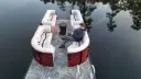 45" Right Premium Corner Bench Pontoon Seats