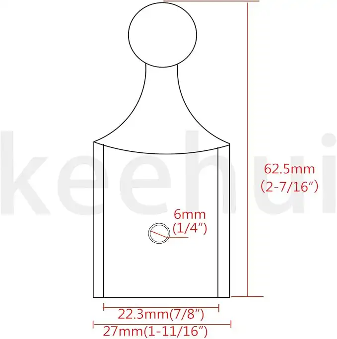 Outside Eye End for 7/8" Tube