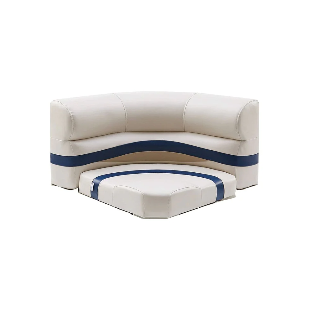 30" Radius Premium Pontoon Corner Cushions Only