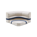 30" Radius Premium Pontoon Corner Cushions Only