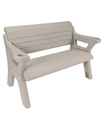 5' Dock Bench - Standard for Wave Dock Attachment
