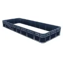 Center Walk Through Quad - 8' Wide 28" Corners Pontoon Fence Rail Package 