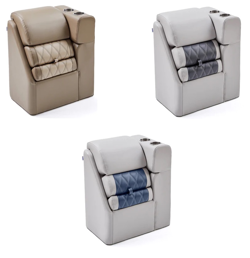 Right Lean Back Luxury Pontoon Boat Seats