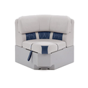 Luxury Bow Radius Pontoon Boat Seats (30")