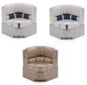 Luxury Corner Pontoon Boat Seats (28")