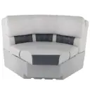 Luxury Bow Radius Pontoon Boat Seats (36")