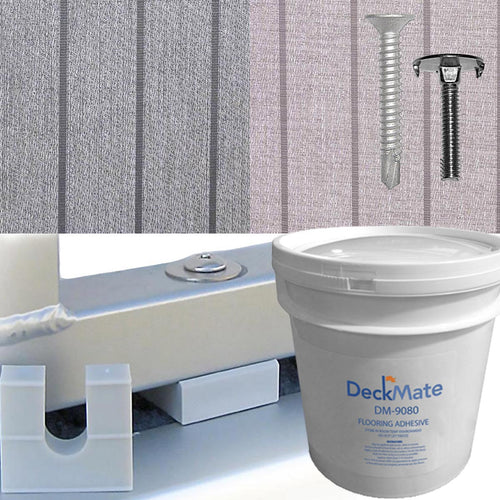 DeckMate Teak Woven Vinyl Pontoon Flooring Kit