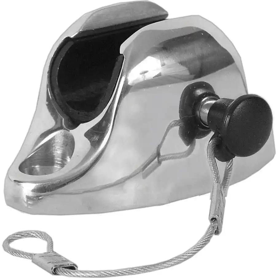 SS BALL AND SOCKET DECK HINGE PIN AND LANYARD 7/8 TUBING