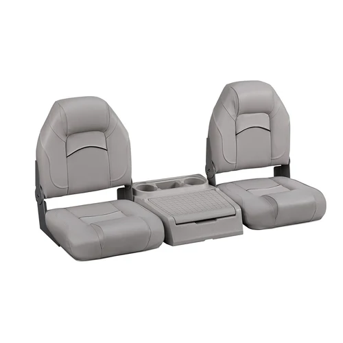 52" High Back Bench Seat with Storage Console