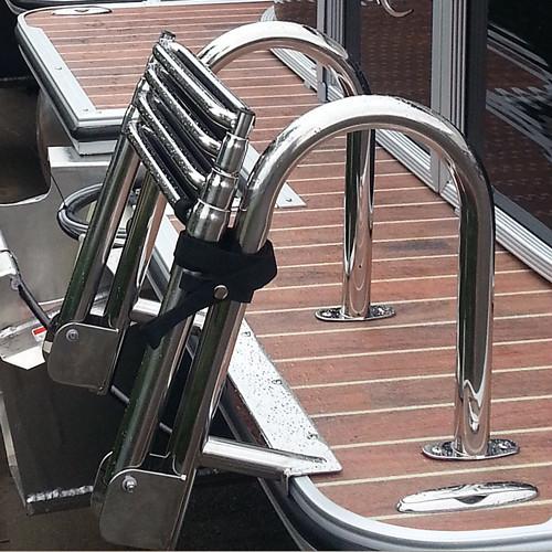 DISCONTINUED  Stern Entry Pontoon Ladder (Heavy Duty Stainless Ladder)
