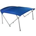 Heavy Duty Pontoon Boat Tops (8'W x 8' L Pontoon Bimini with Boot) / Pacific Blue