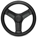 Black Pontoon Steering Wheel