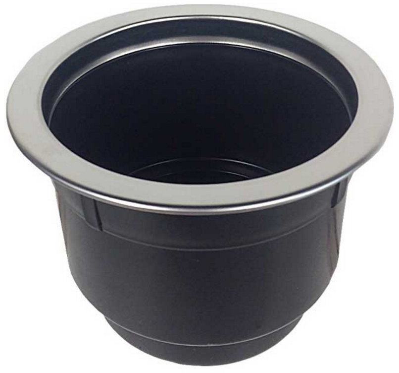 Cup Holder w/ Stainless Steel Rim