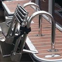 DISCONTINUED  Stern Entry Pontoon Ladder (Heavy Duty Stainless Ladder)