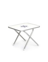 Folding Aluminum and Melamine Top Boat Table (24 x 16 x 17.25")  