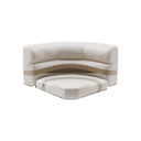 30" Radius Premium Pontoon Corner Cushions Only