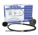 Uflex Fourtech 16' Black Mach Rotary Steering System W/helm, Bezel & Cable 