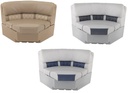 Luxury Bow Radius Pontoon Boat Seats (36")